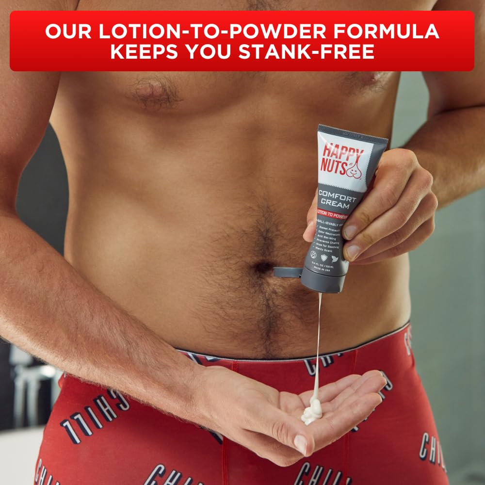 Happy Nuts Comfort Cream Lotion to Powder 3.4 fl oz / 100ml