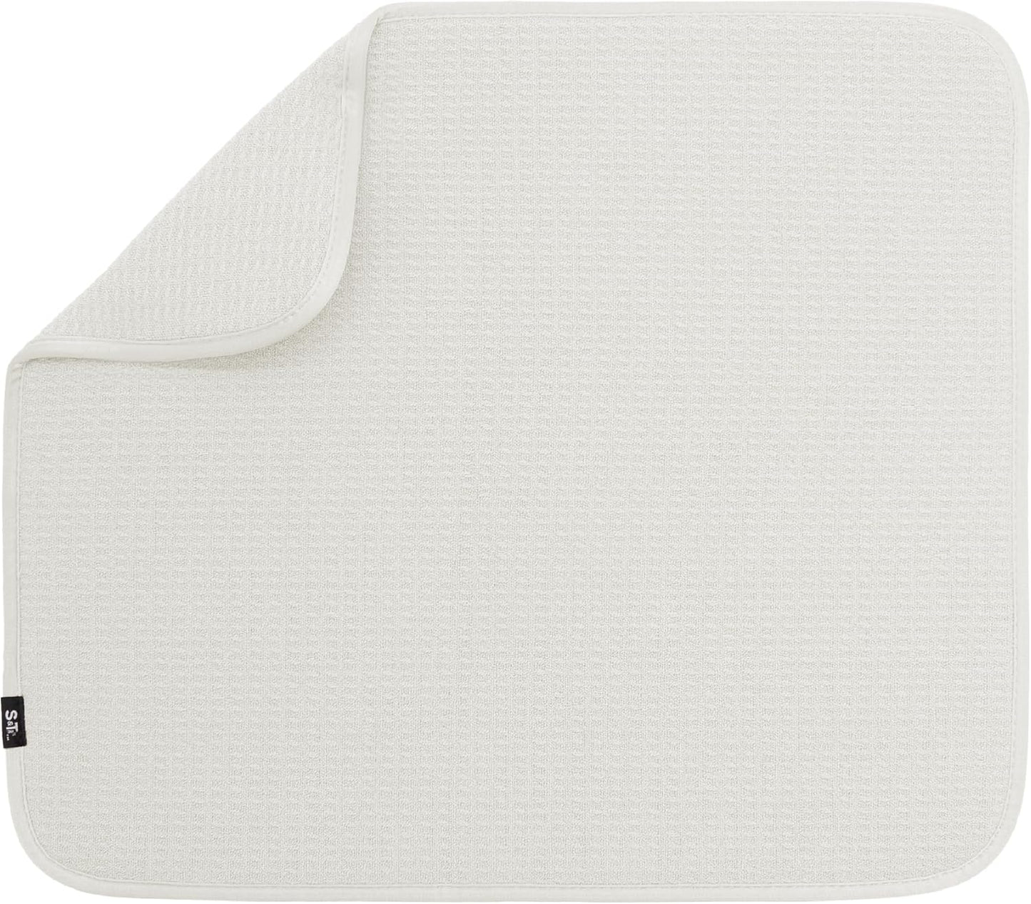 S&T INC. Microfiber Dish Drying Mat, 16 X 18 Inches - Cream
