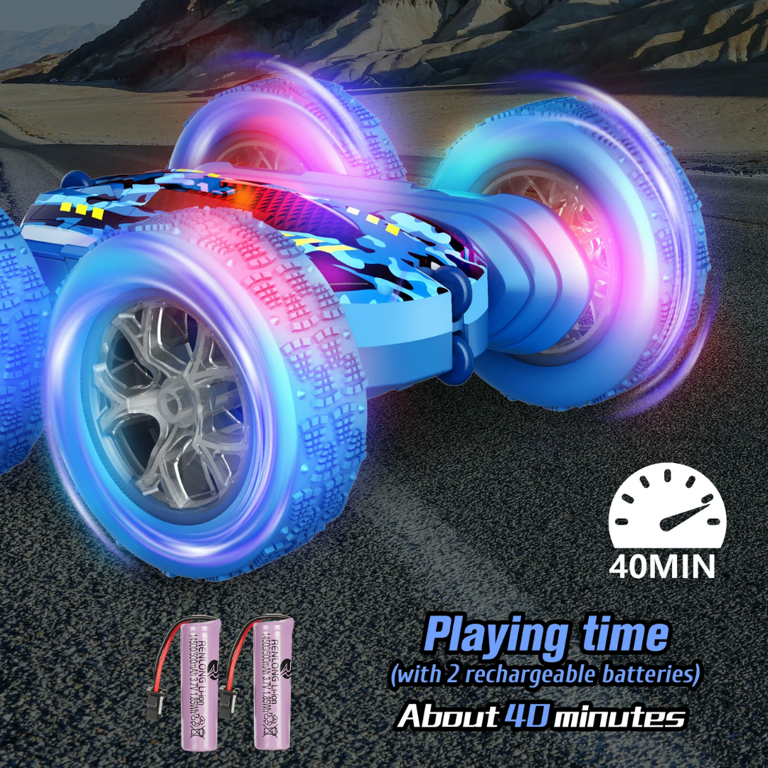 Mibescal Stunt Remote Control Car, Blue