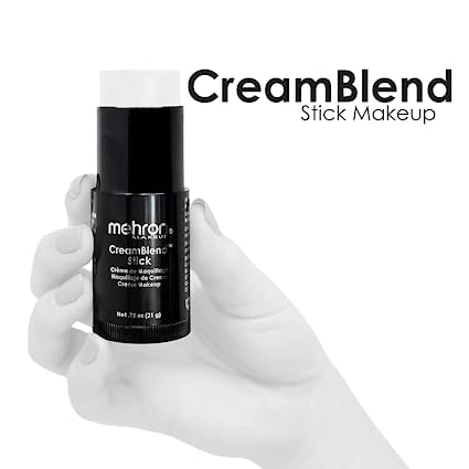 Mehron Makeup White M34A2 CreamBlend Stick .75 Oz (21g)