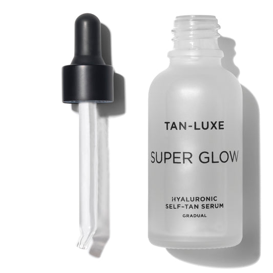 TAN-LUXE Super Glow Hyaluronic Self-Tan Serum Gradual, 1.01 fl.oz / 30ml