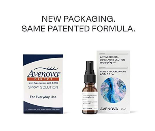 Avenova Eyelid and Lash Cleanser Soothing and Effective Relief Pure and Gentle Spray, (20 mL)