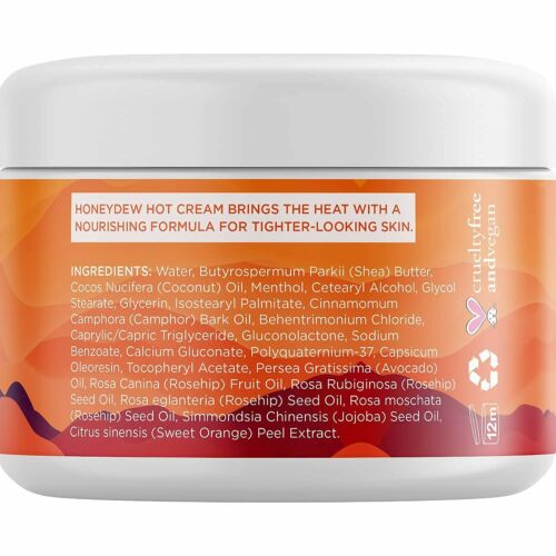 Honey Dew Hot Cream Cellulite Treatment Belly Fat Burner for Women and Men 4 oz