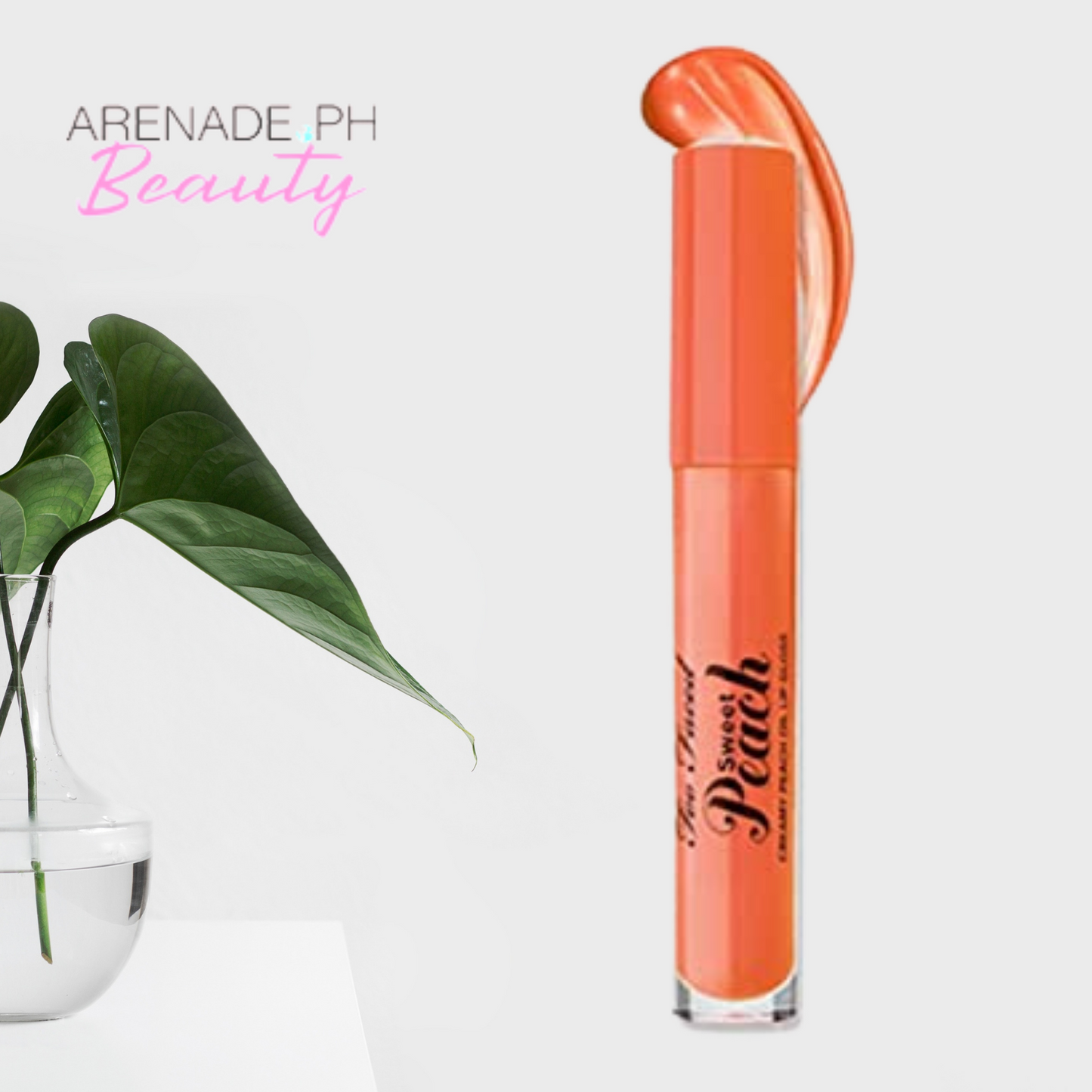 Too Faced Sweet Peach Creamy Peach Oil Lip Gloss Poppin' Peach 4ml