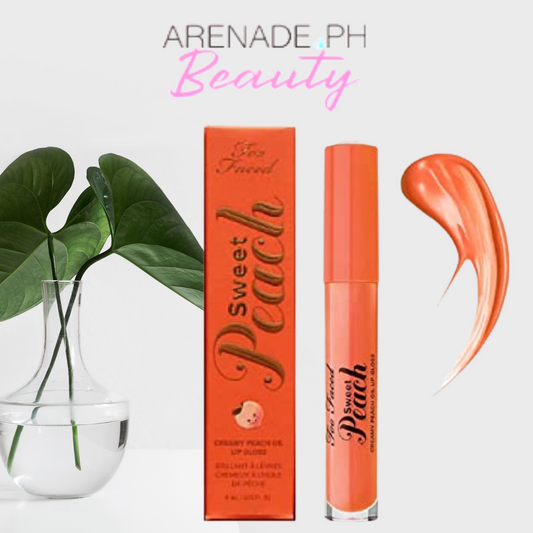 Too Faced Sweet Peach Creamy Peach Oil Lip Gloss Poppin' Peach 4ml
