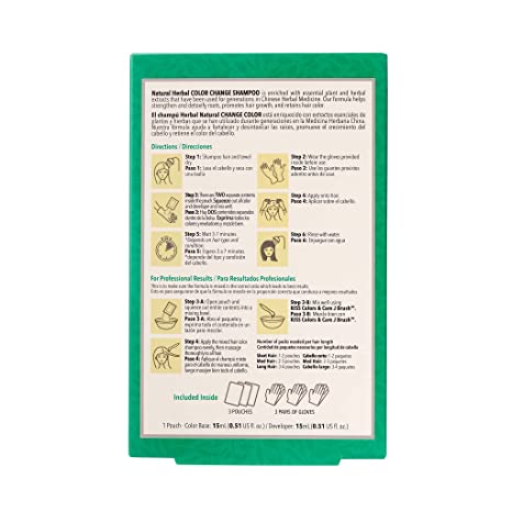 Kiss Color & Care Quick Cover Natural Herbal Color Change Shampoo for Men and Women 30 ml 1 Pouch