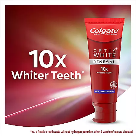Colgate Optic White Renewal High Impact White Teeth Whitening Toothpaste 4.1oz