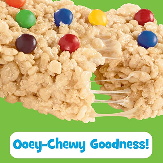 Kellogg's Rice Krispies Treats, Crispy Marshmallow Squares Rainbow Candy Coated Chocolate , 20g SOLD PER PIECE