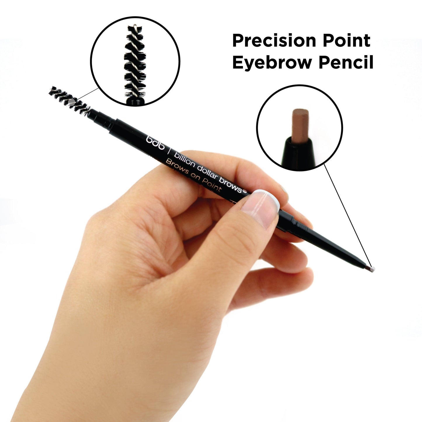 Billion Dollar Brows Cruelty Free, Watreproof, Paraben Free Taupe Micro Brow Pencil, 0.002oz 0.045g