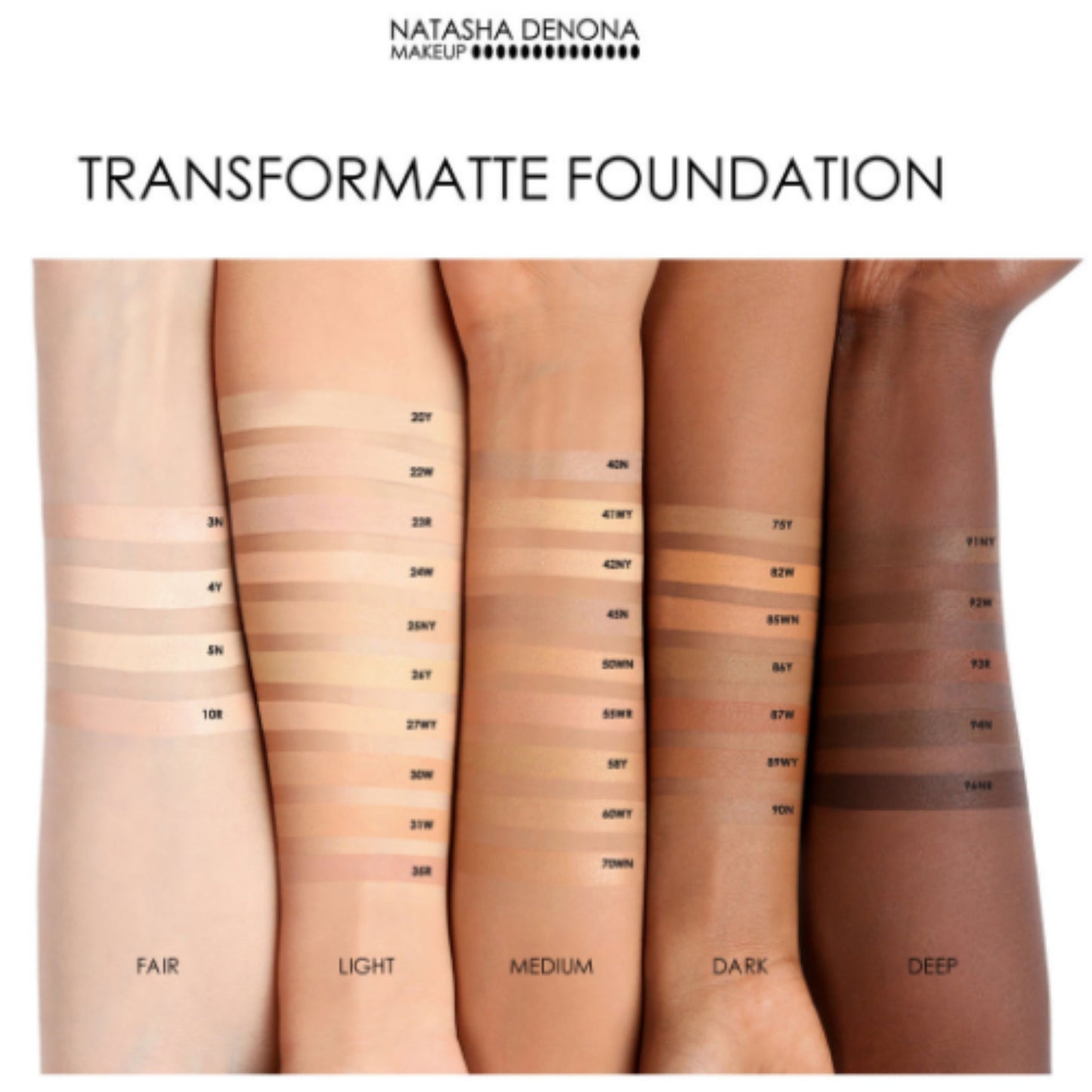 Natasha Denona Transformatte Pore Vanishing Matte Foundation, 28ml