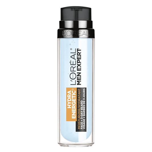 L'Oreal Paris Men Expert Hydra Energetic Daily Moisturizer for 3-Day-Beards 50 mL, 1 Count