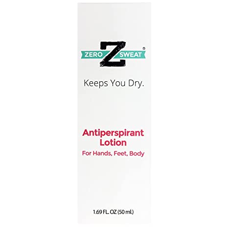 EXP 09/2025 ZeroSweat Antiperspirant 20% Deodorant Lotion | Clinical Strength Hyperhidrosis Treatment - Reduces Face and Body Sweating