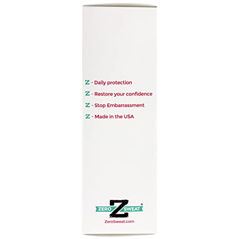 EXP 09/2025 ZeroSweat Antiperspirant 20% Deodorant Lotion | Clinical Strength Hyperhidrosis Treatment - Reduces Face and Body Sweating