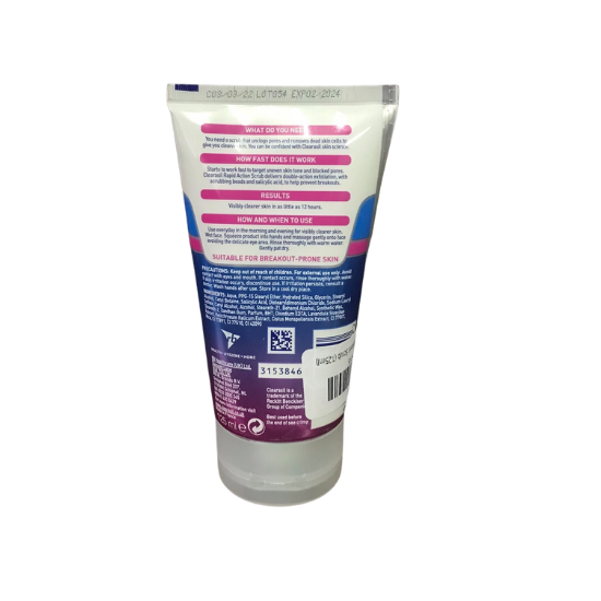 Clearasil Rapid Action Facial scrub Visibly clearer skin to 12hrs 4oz