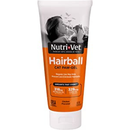 Nutri-Vet Nutrivet Feline Paw Gel, 3 oz Hairball (Chicken)