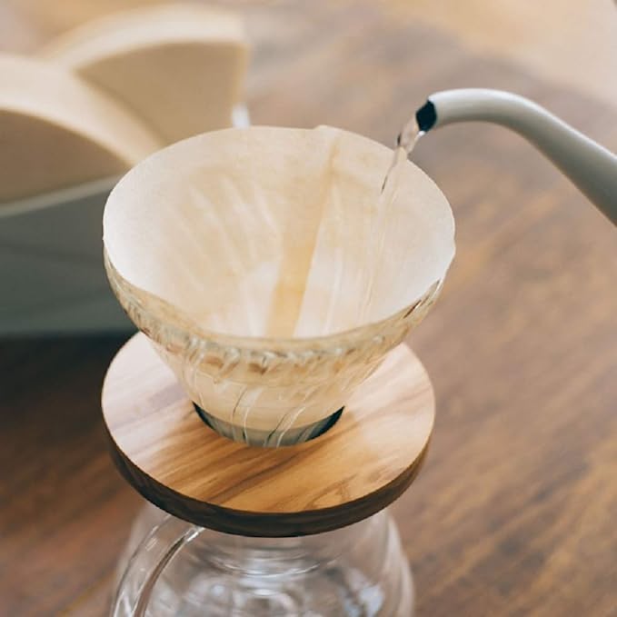 Hario V60 Paper Coffee Filters, Size 02, Natural, 100 sheets PACKAGING MAY VARY