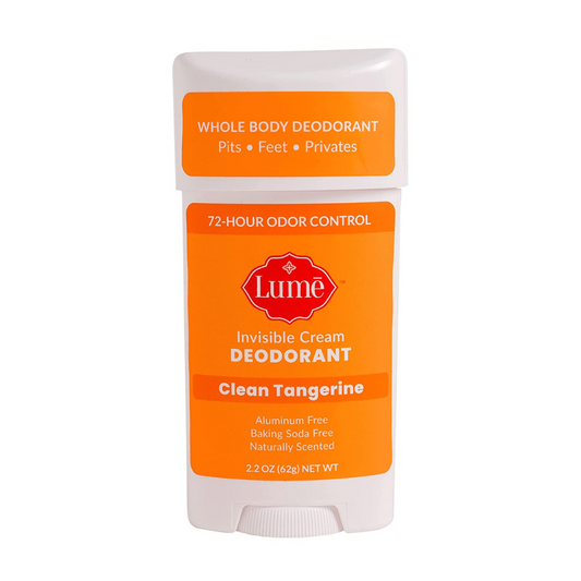 Lume Invisible Cream Deodorant Clean Tangerine 72 - Hour Odor Control 62g