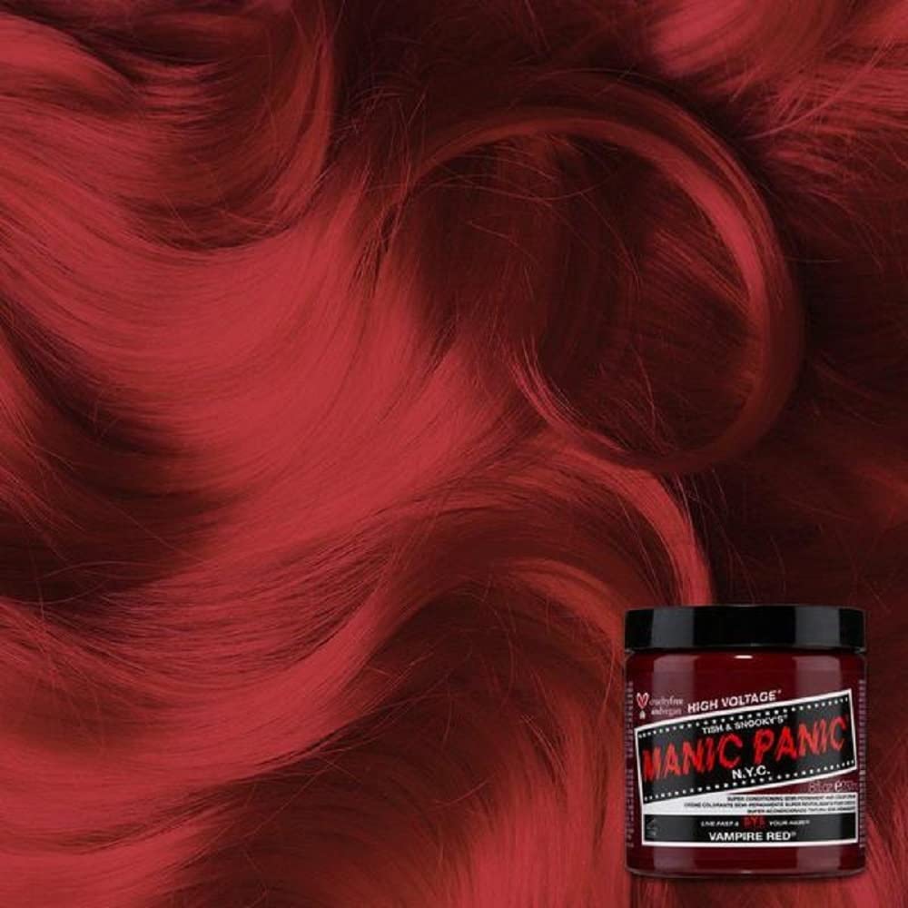Manic Panic Semi-Permanent Hair Color Cream 4oz (Vampire's Red)
