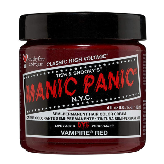 Manic Panic Semi-Permanent Hair Color Cream 4oz (Vampire's Red)
