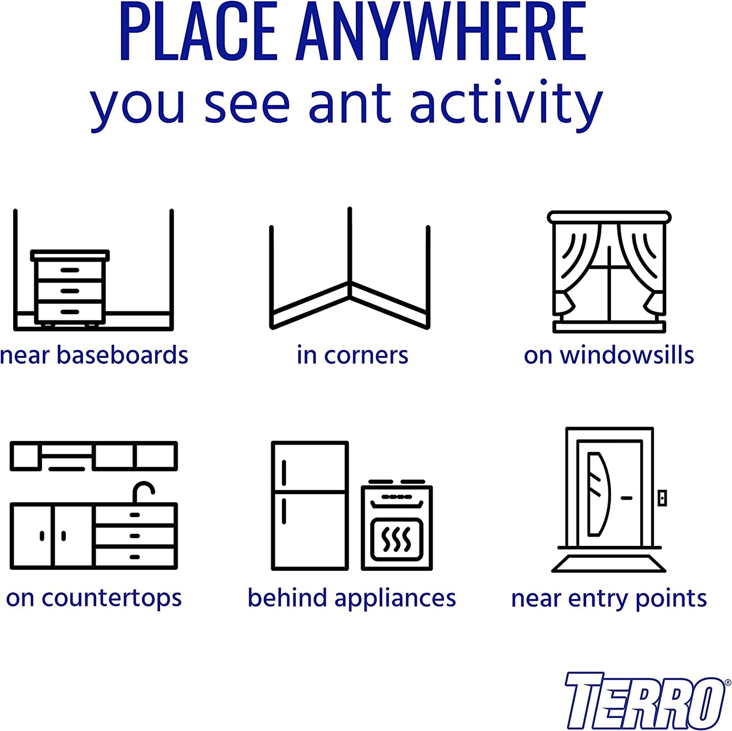 Terro Ant Killer Liquid Ant Baits (4 Bait Stations)