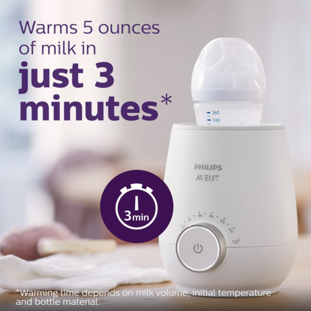 Philips Avent Fast Baby Bottle Warmer With Smart Temperature Control SCF358/00 1 Count