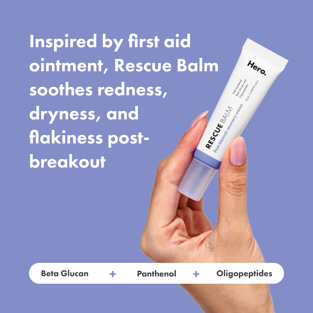Mighty Patch Hero. Rescue Balm Post-Blemish Recovery Cream 0.507 Fl Oz / 15 ml