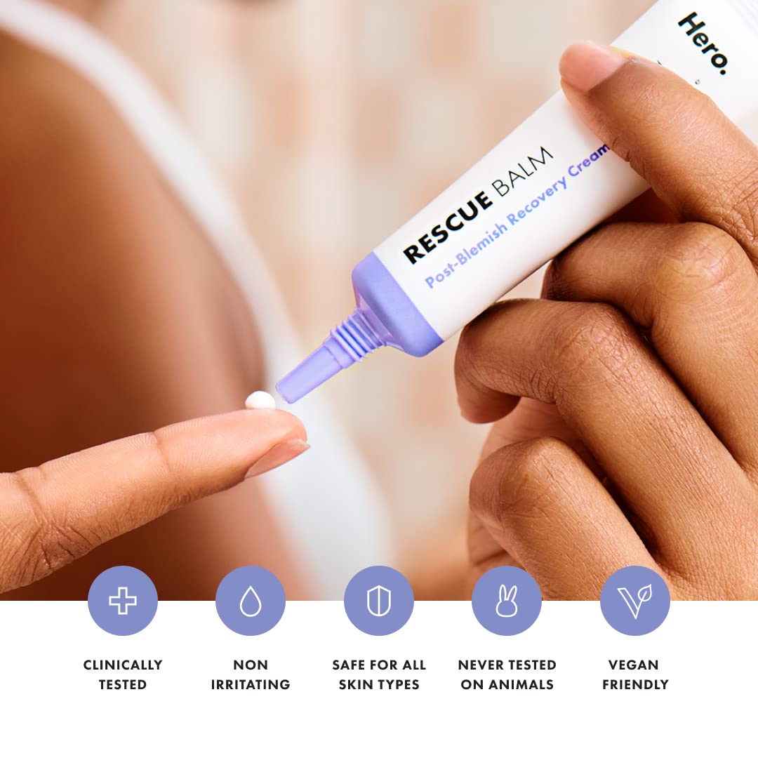 Mighty Patch Hero. Rescue Balm Post-Blemish Recovery Cream 0.507 Fl Oz / 15 ml