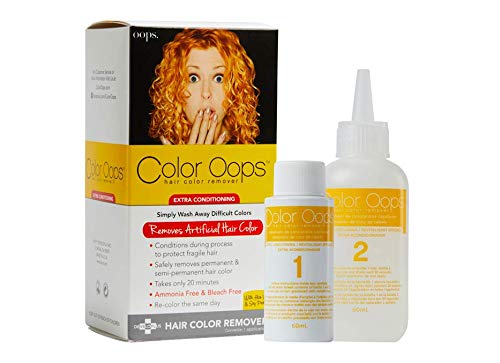 Color Oops Hair Color Remover Extra Conditioning Simply Wash Away Difficult Colors 1 Count