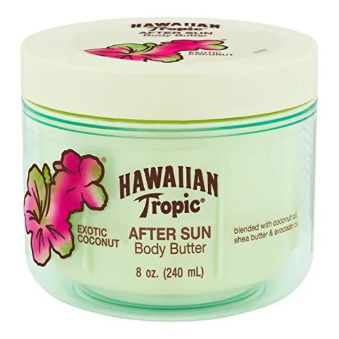 Hawaiian Tropic After Sun Lotion Moisturizer and Hydrating Body Butter with Coconut Oil, 8 Ounce