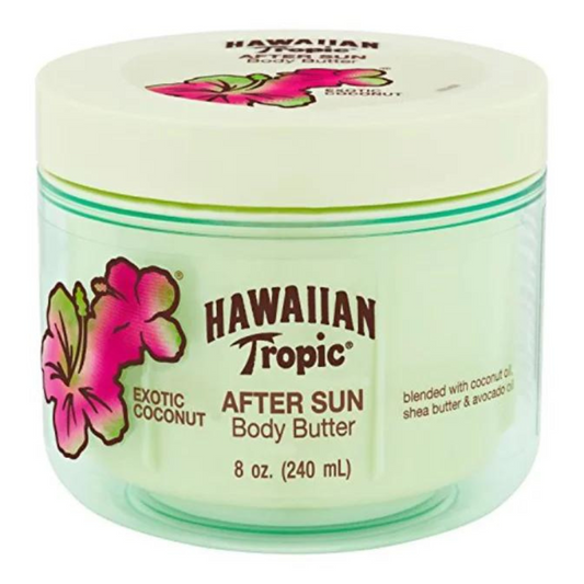 Hawaiian Tropic After Sun Lotion Moisturizer and Hydrating Body Butter with Coconut Oil, 8 Ounce