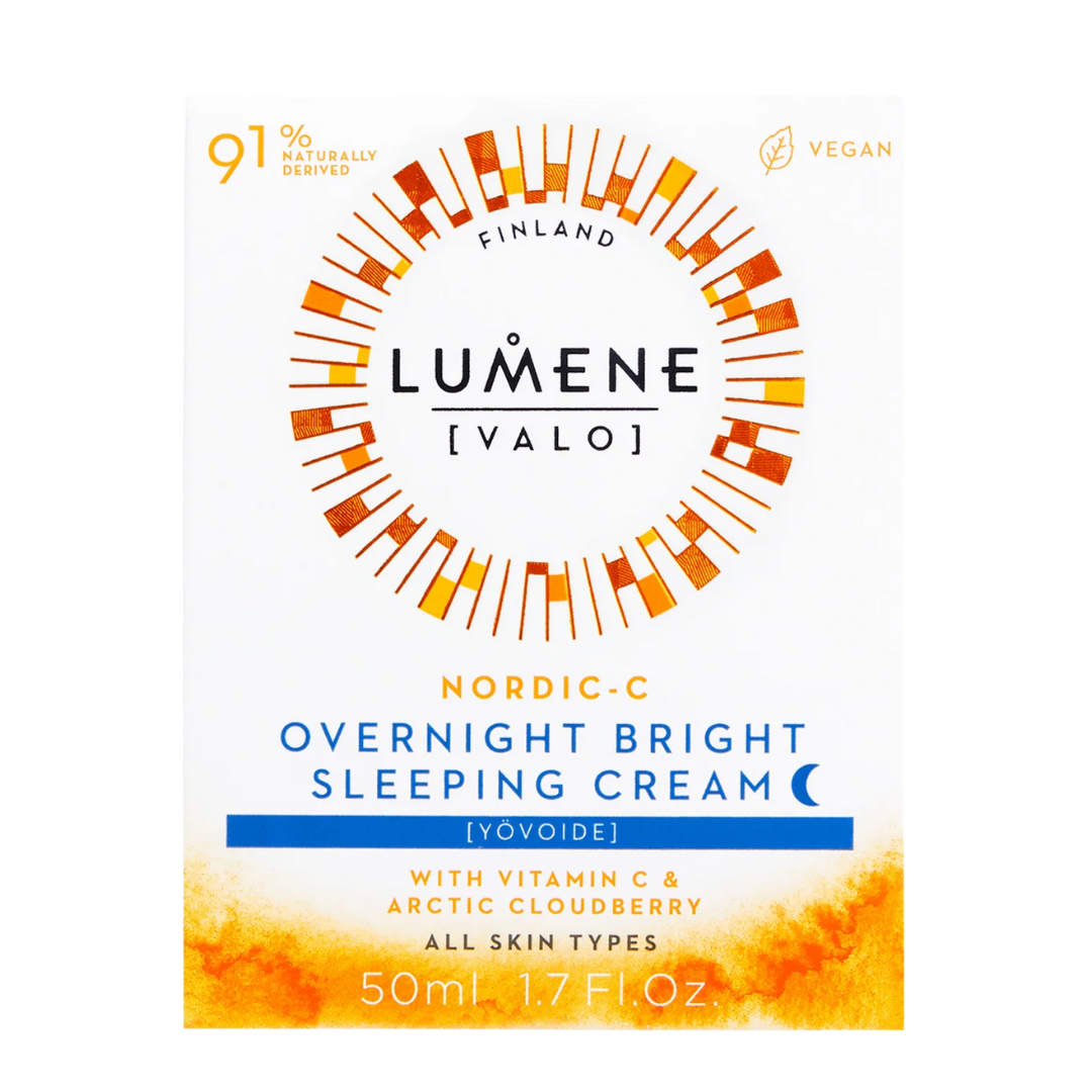 Lumene Valo Nordic-C Overnight Bright Sleeping Cream 1.7 fl oz / 50 mL