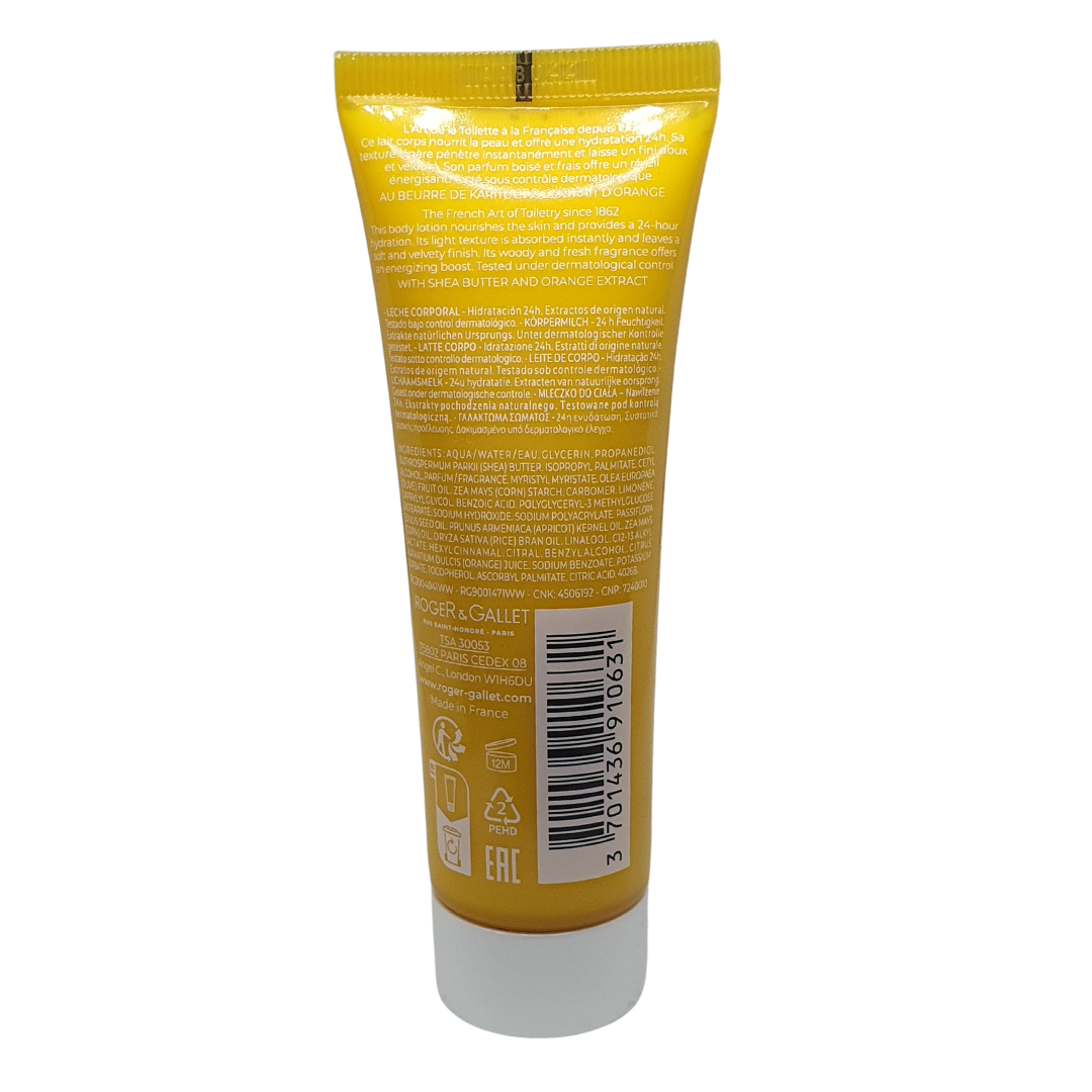 Roger And Gallet Paris Bois D Orange Well Being Body Lotion 50mL / 1.6 Fl Oz