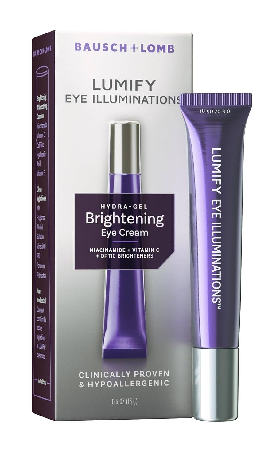 Bausch + Lomb Hydra Gel Brightening Eye Cream 0.5 oz / 15g