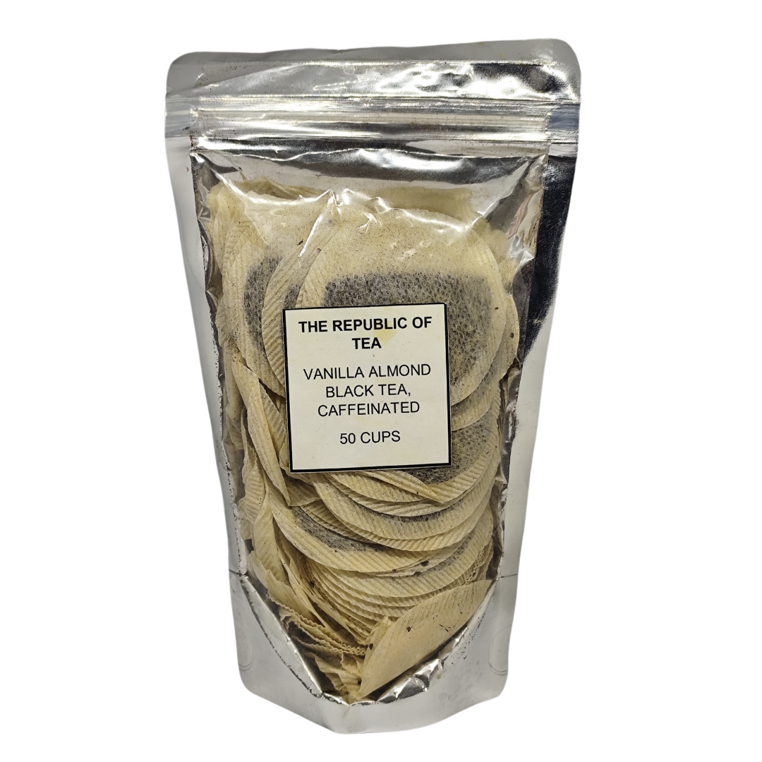 The Republic of Tea Vanilla Almond Full Full Leaf Black Tea, 3.5 oz. / 100g (Steeps 50 Cups)