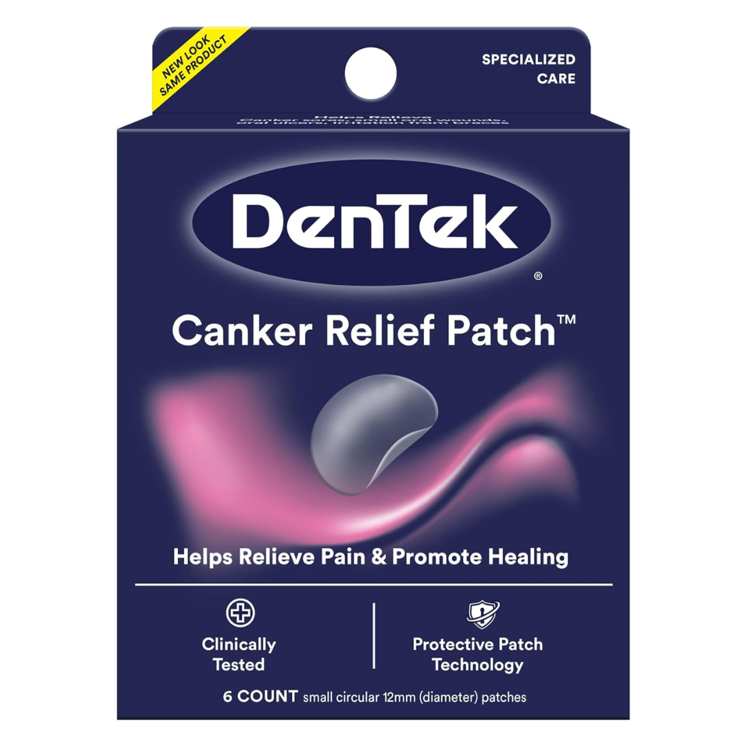 DenTek Advanced Canker Sore Patch 12mm Circular Patches 6Count