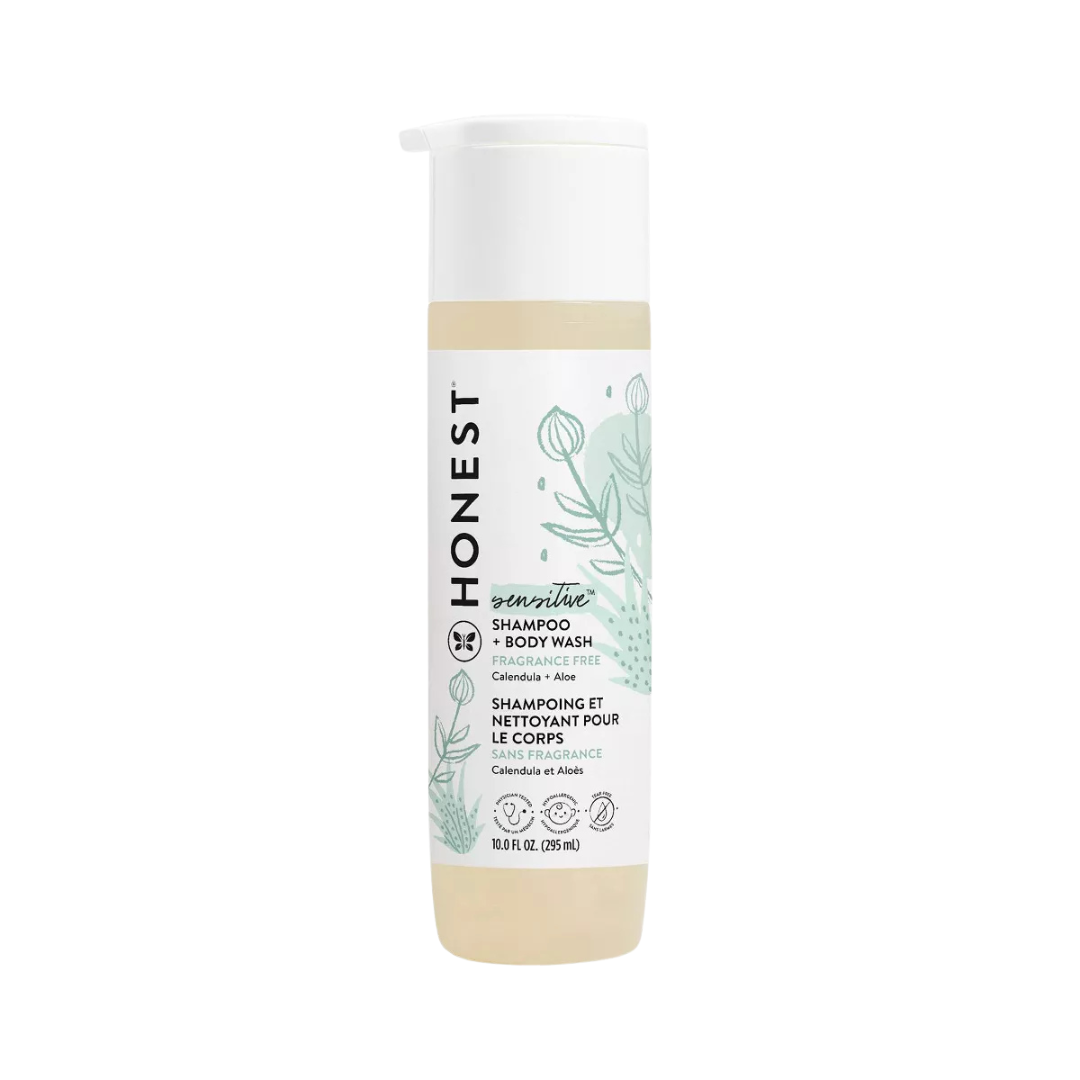 The Honest Co. Shampoo + Body Wash Shampoing + Savon Purely Sensitive (10 Fl Oz / 295ml) Packaging may vary