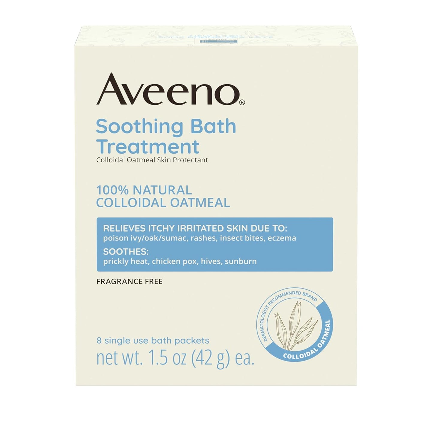 Aveeno Active Naturals Soothing Bath Treatment for Itchy Irritated Skin