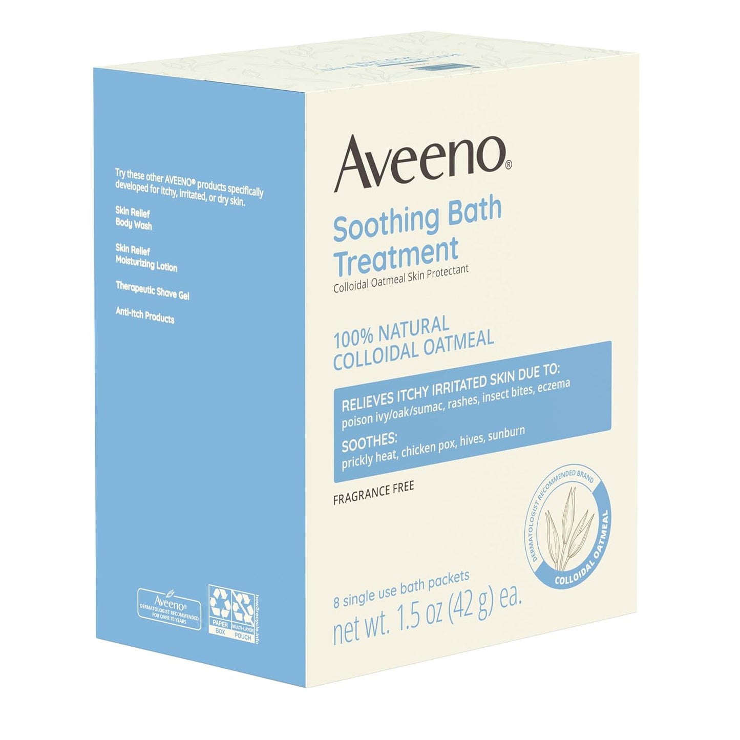 Aveeno Active Naturals Soothing Bath Treatment for Itchy Irritated Skin