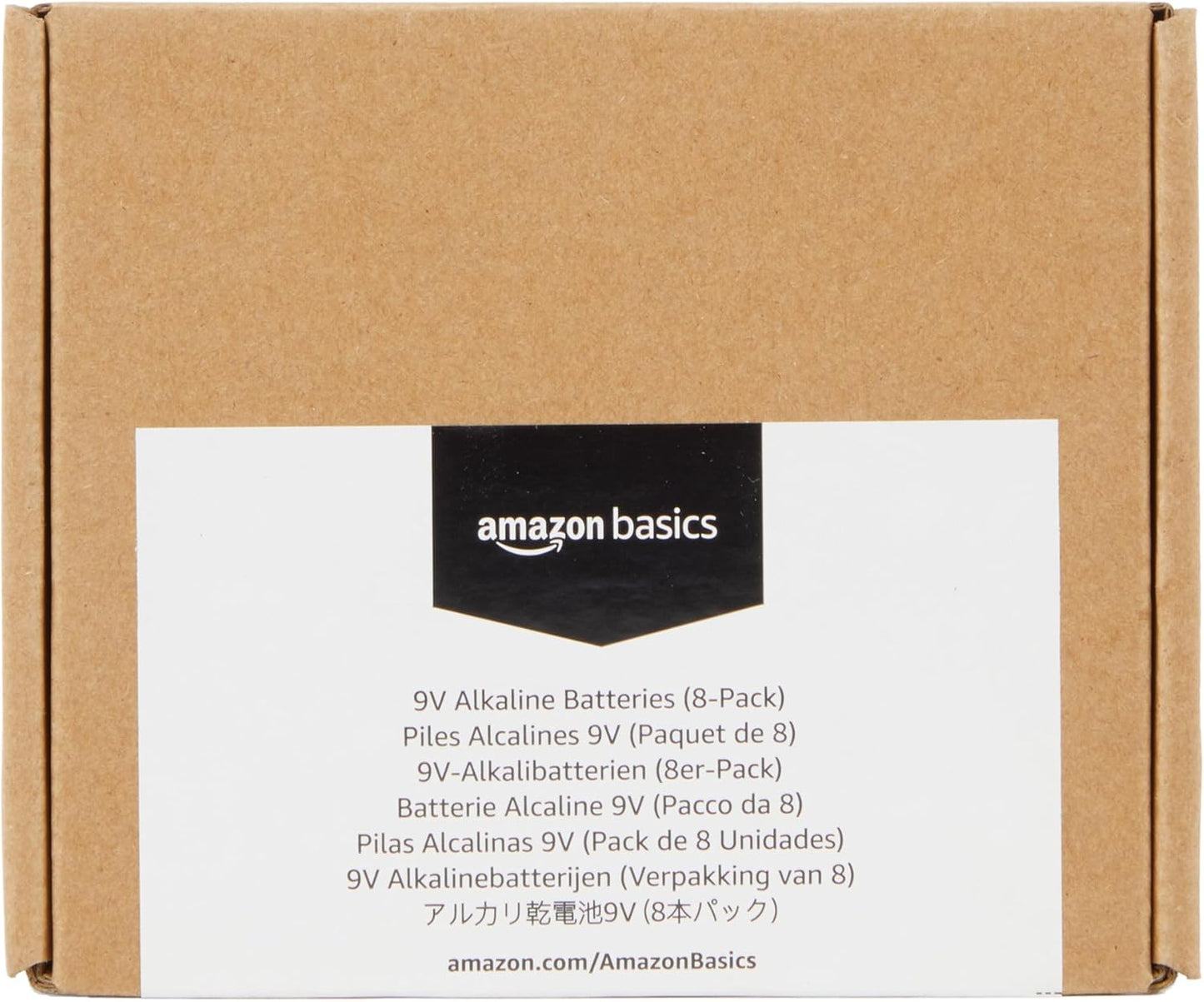 AmazonBasics 9 Volt Everyday Alkaline Batteries (8-Pack)