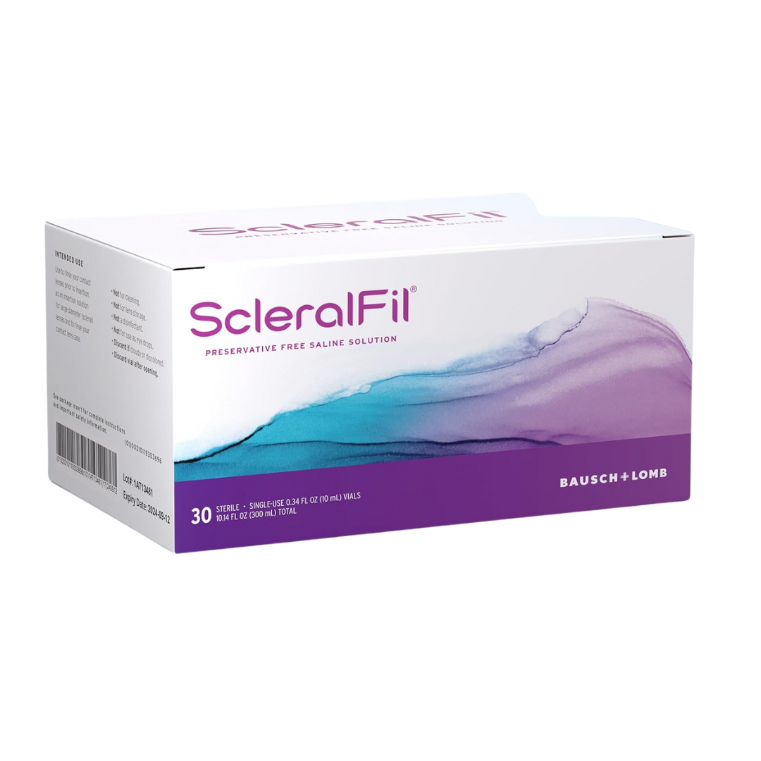 Bausch And Lomb Specialty Vision Products Scleralfil Saline Solution 30 Sterile