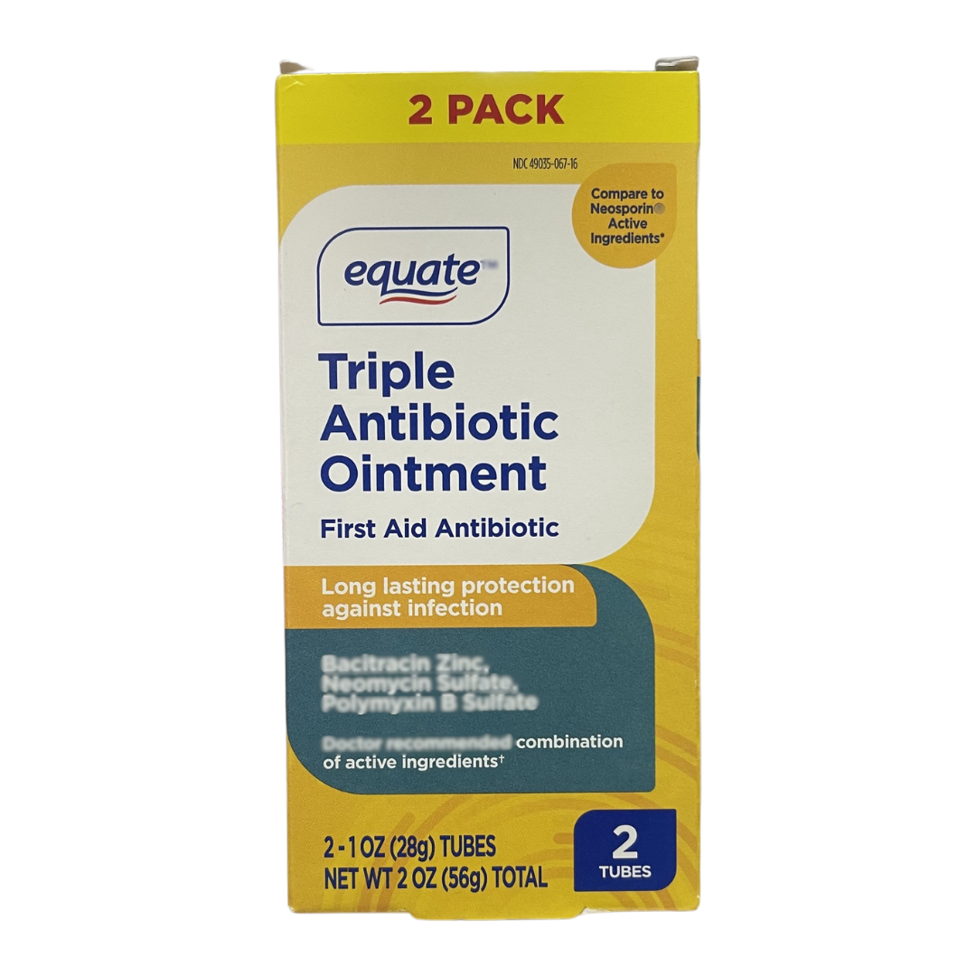 Equate Triple First Aid Ointment, 1 oz. / 28g each, Pack of 2