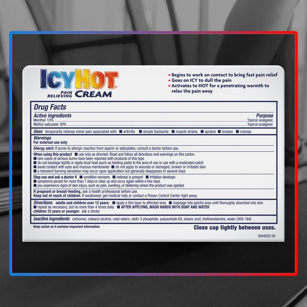 Icy Hot Extra Strength Pain Relief Cream, 3 oz