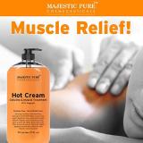 Majestic Pure Hot Cream Cellulite & Muscle Treatment 9 oz PACKAGING MAY VARY