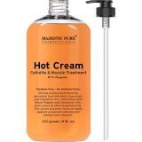 Majestic Pure Hot Cream Cellulite & Muscle Treatment 9 oz PACKAGING MAY VARY