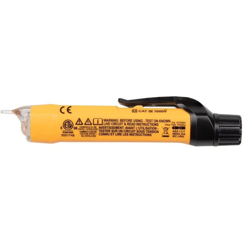 Klein Tools Dual-Range Non-Contact Voltage Tester With Flashlight x2 AAA Battery NCVT-3P