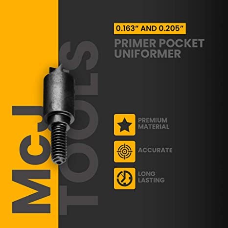 McJ Tools Reloading Primer Pocket Tools 8-32 Threads Adapters