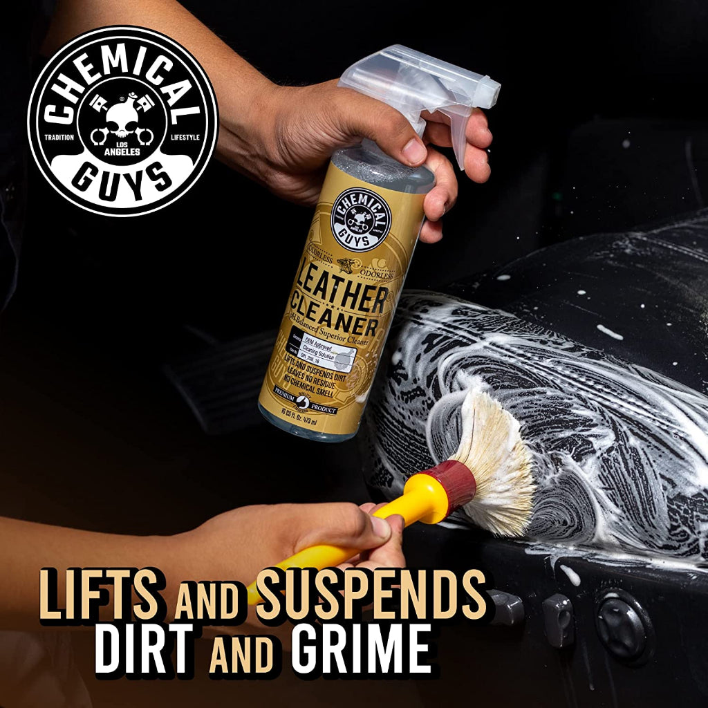 Chemical Guys Leather Cleaner pH Balanced Superior Cleaner Colorless and Odorless - 473ml / 16 fl oz