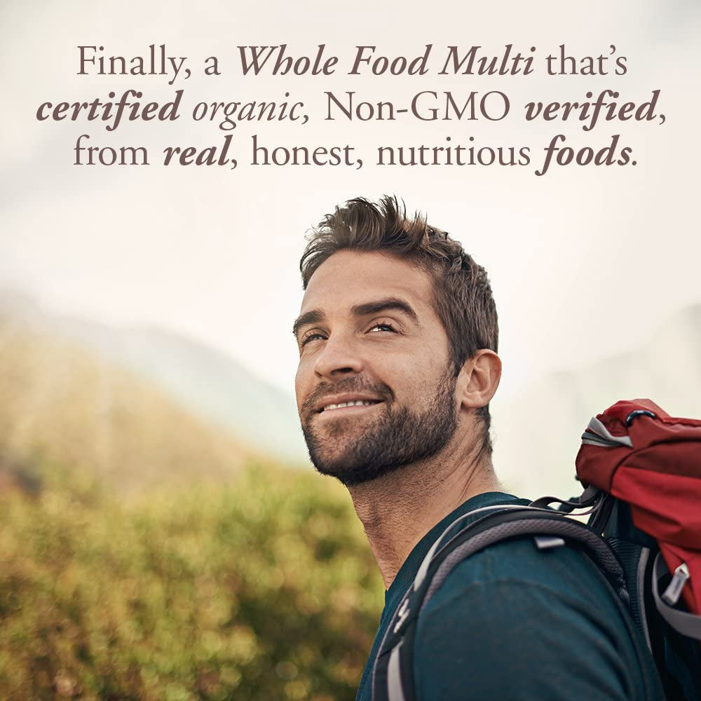 My Kind Organics Certified Organic Whole Food Men's Once Daily Multivitamin - 30 Vegan Tablets