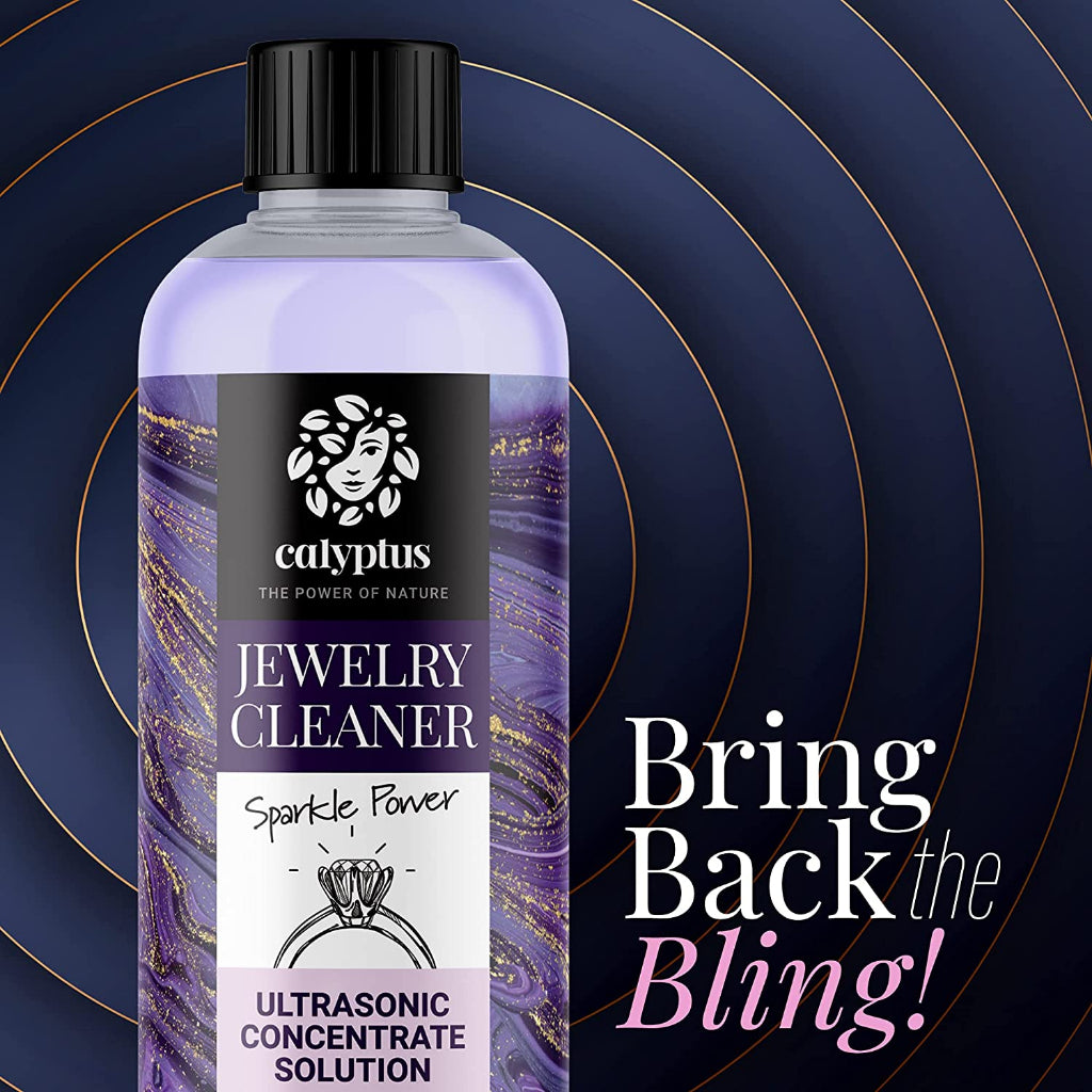 Calyptus Ultrasonic Jewelry Cleaner Concentrate Plant Based Gentle Power 8Fl.oz