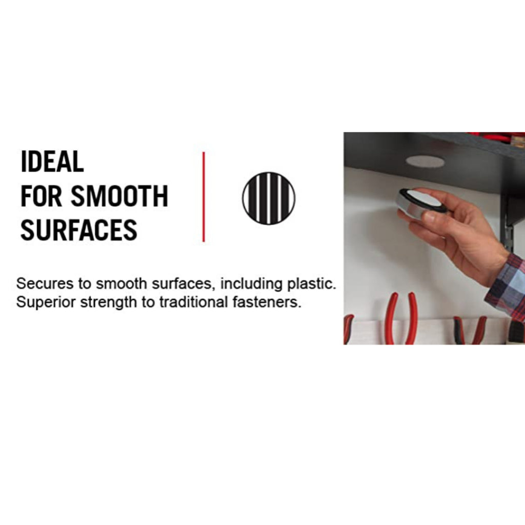 Velcro Industrial Strength Heavy Duty Stick On Holds Up To 10lbs 4 x 2 Inch Black - 4 Strips